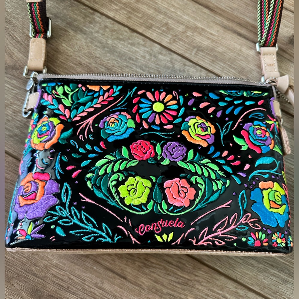 Consuela Multicolor Floral Crossbody Bag